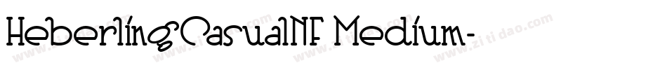 HeberlingCasualNF Medium字体转换